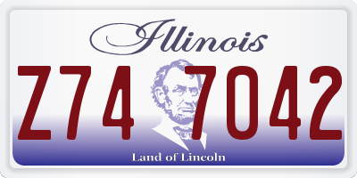 IL license plate Z747042
