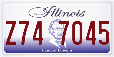 IL license plate Z747045