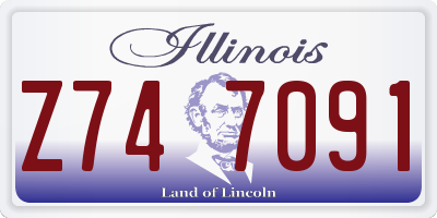 IL license plate Z747091