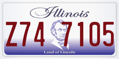IL license plate Z747105