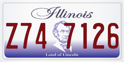 IL license plate Z747126
