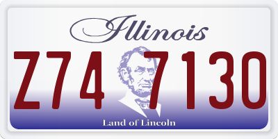 IL license plate Z747130