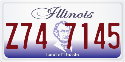IL license plate Z747145