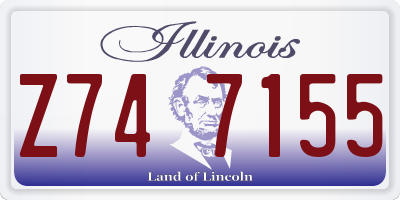 IL license plate Z747155