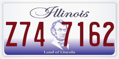 IL license plate Z747162