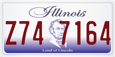 IL license plate Z747164
