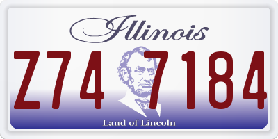 IL license plate Z747184