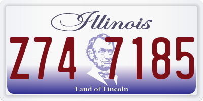 IL license plate Z747185