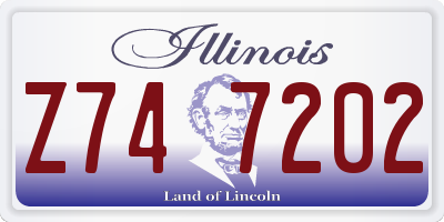 IL license plate Z747202