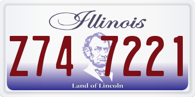 IL license plate Z747221