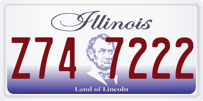 IL license plate Z747222