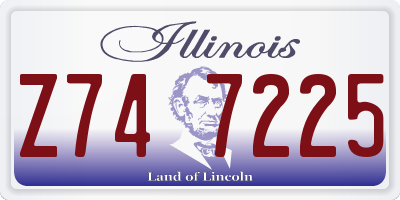 IL license plate Z747225