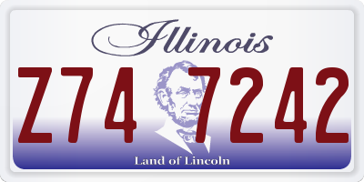 IL license plate Z747242