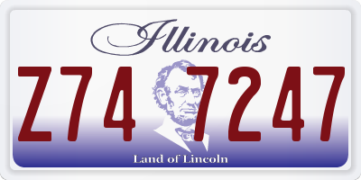 IL license plate Z747247