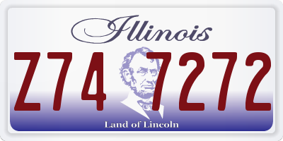 IL license plate Z747272