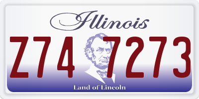 IL license plate Z747273