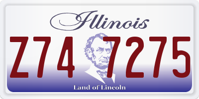 IL license plate Z747275