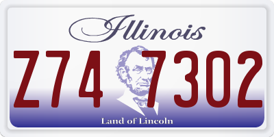 IL license plate Z747302