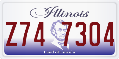 IL license plate Z747304
