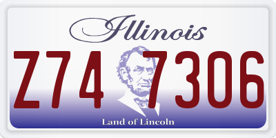 IL license plate Z747306