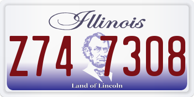IL license plate Z747308