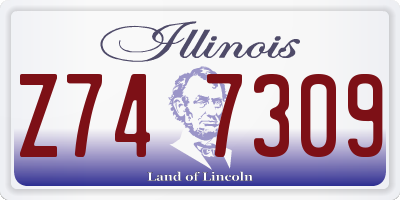 IL license plate Z747309