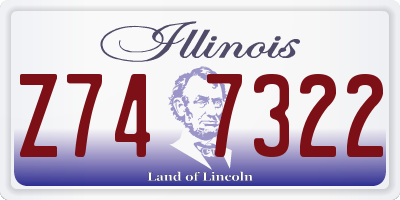 IL license plate Z747322