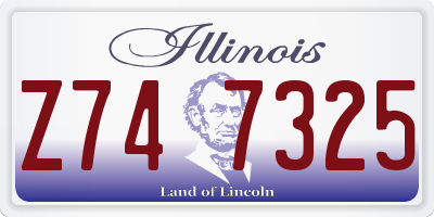 IL license plate Z747325