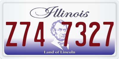 IL license plate Z747327