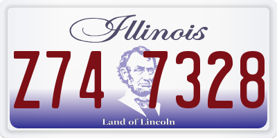 IL license plate Z747328