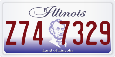 IL license plate Z747329