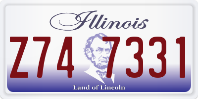 IL license plate Z747331