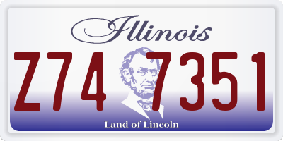 IL license plate Z747351