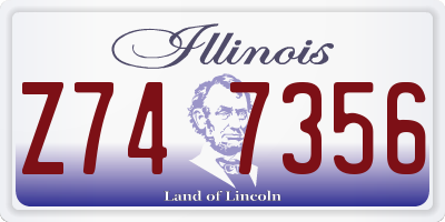 IL license plate Z747356