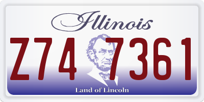 IL license plate Z747361