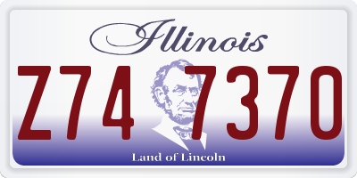 IL license plate Z747370