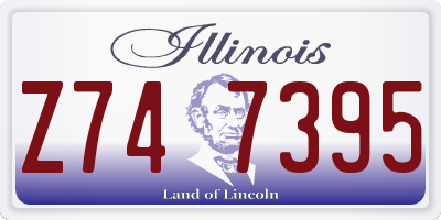 IL license plate Z747395