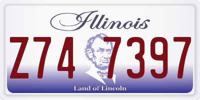 IL license plate Z747397