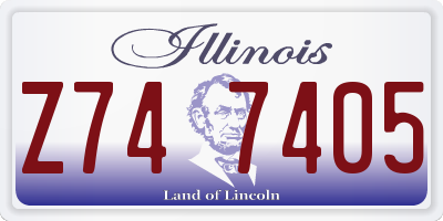 IL license plate Z747405