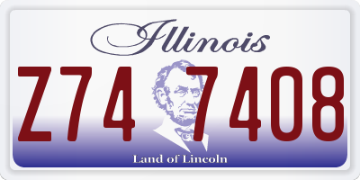 IL license plate Z747408