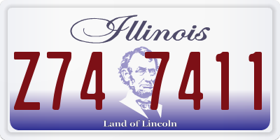 IL license plate Z747411