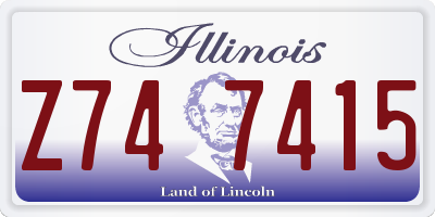 IL license plate Z747415
