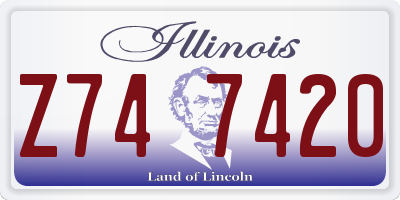IL license plate Z747420