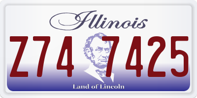 IL license plate Z747425