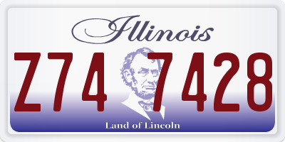 IL license plate Z747428