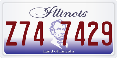 IL license plate Z747429