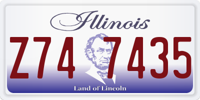 IL license plate Z747435