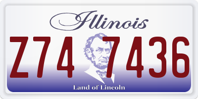 IL license plate Z747436