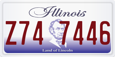 IL license plate Z747446
