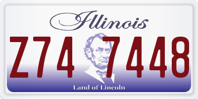 IL license plate Z747448
